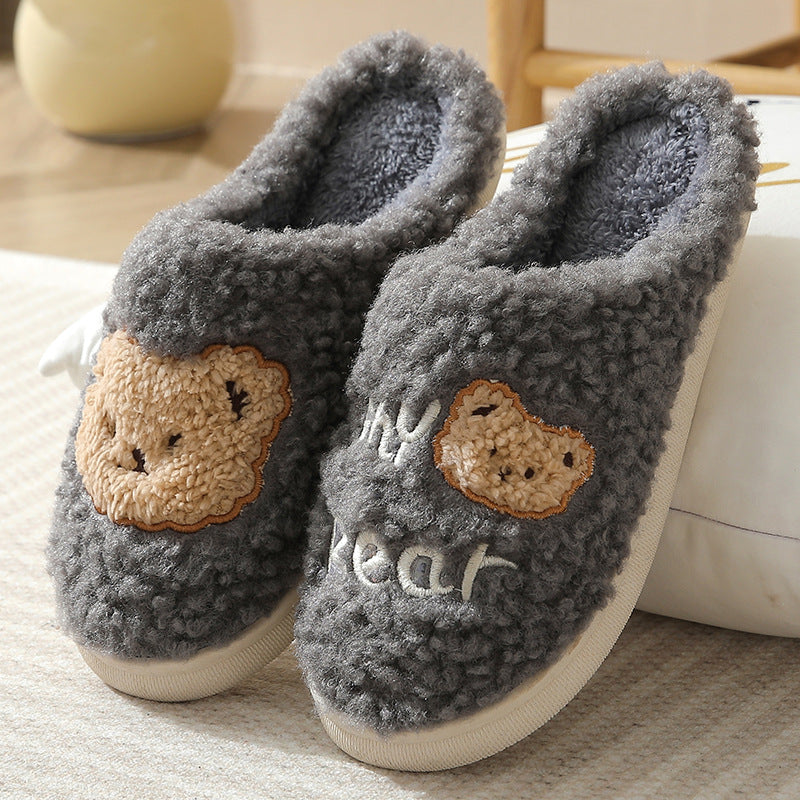 Our bear slippers