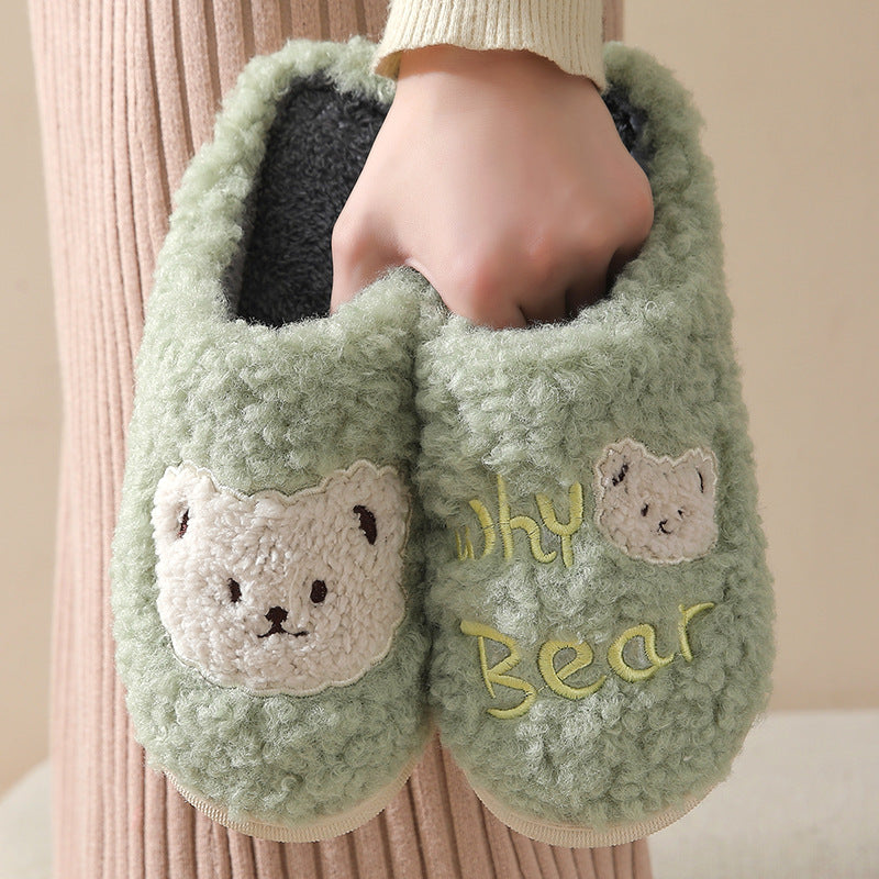 Our bear slippers