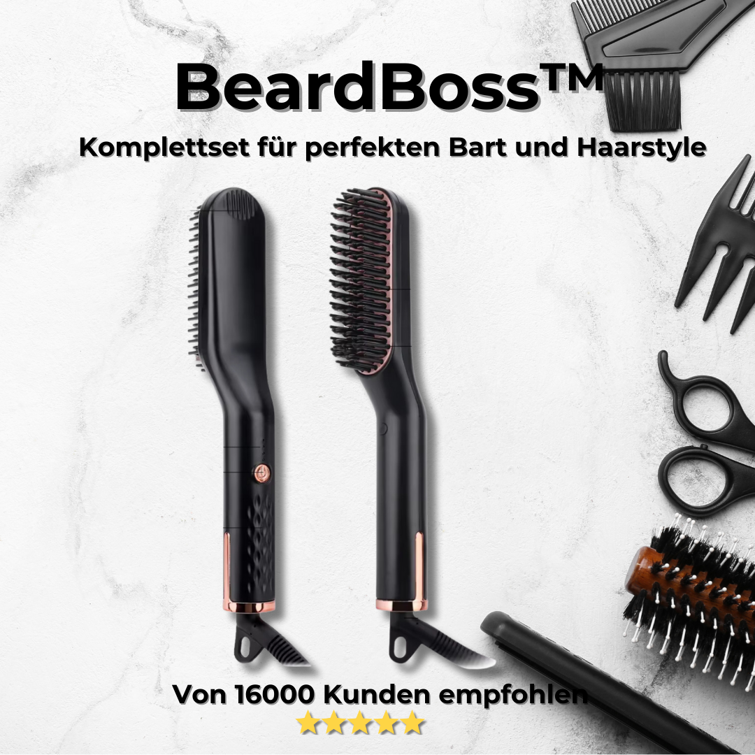 BeardBoss™ – Komplettset für perfekten Bart und Haarstyle