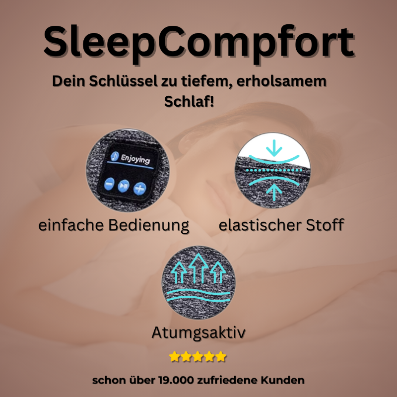 SleepComfort Stirnband – Dein Schlüssel zu tiefem, erholsamem Schlaf