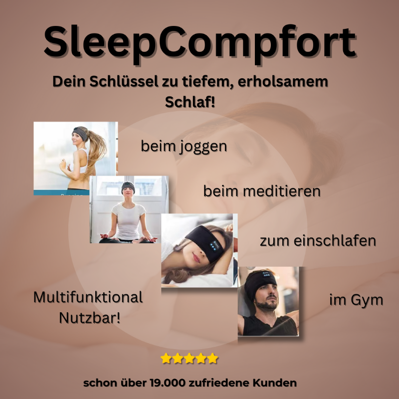 SleepComfort Stirnband – Dein Schlüssel zu tiefem, erholsamem Schlaf