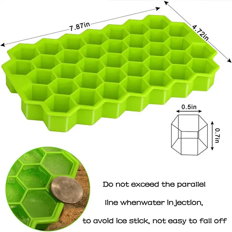 Entdecken Sie den Honeycomb 37 Lattice Cube Tray Maker!