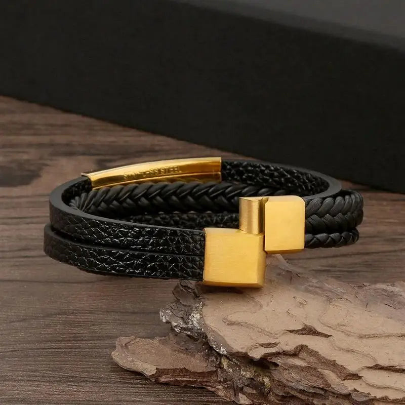 Das Handgeflochtene Lederarmband für Männer im neuen Stil