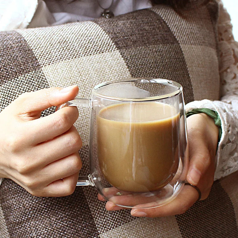 Halte deine Getränke länger warm: Hochwertiger Kaffeebecher mit hitzebeständigem Griff!