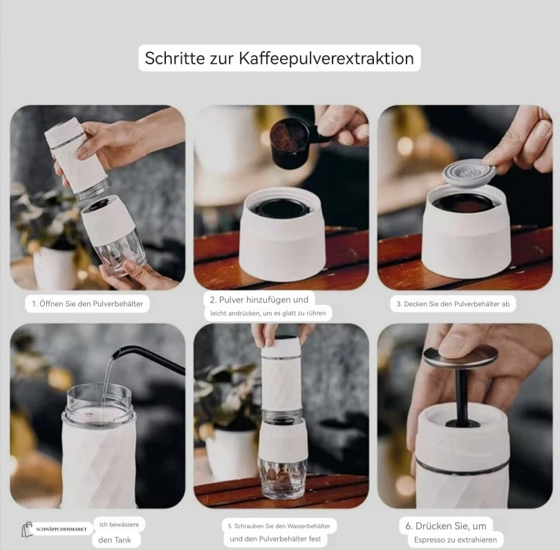 Die ultimative tragbare Kaffeemaschine für unterwegs - Cafelffe Tripresso