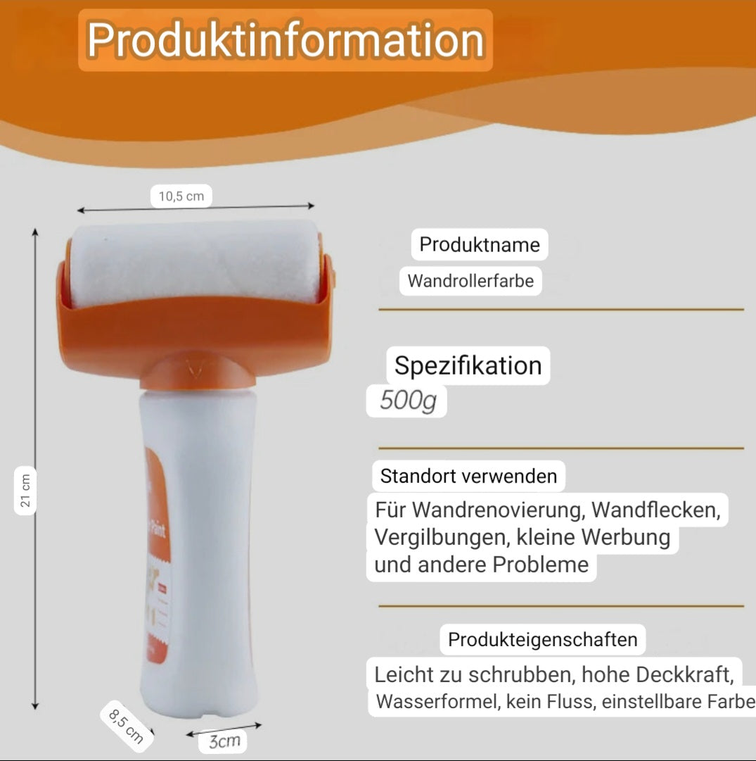 Einfach, effizient und hygienisch mit dem Professionellen Wandreparaturroller!