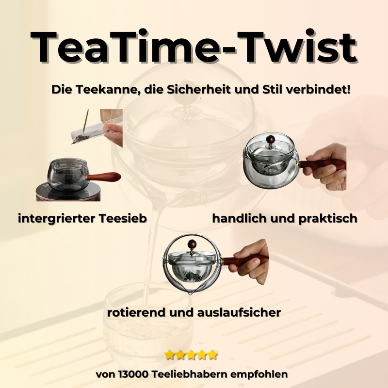 TeaTime Twist – Die Teekanne, die Sicherheit und Stil verbindet